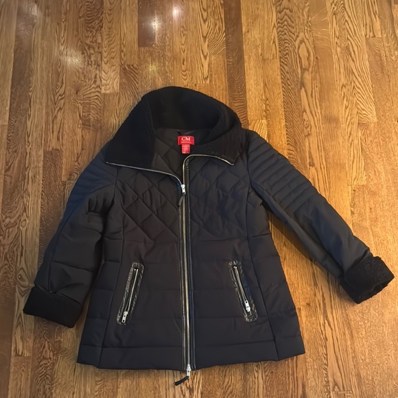 CM Ciao Milano Women’s Black Quilted Jacket Size Large